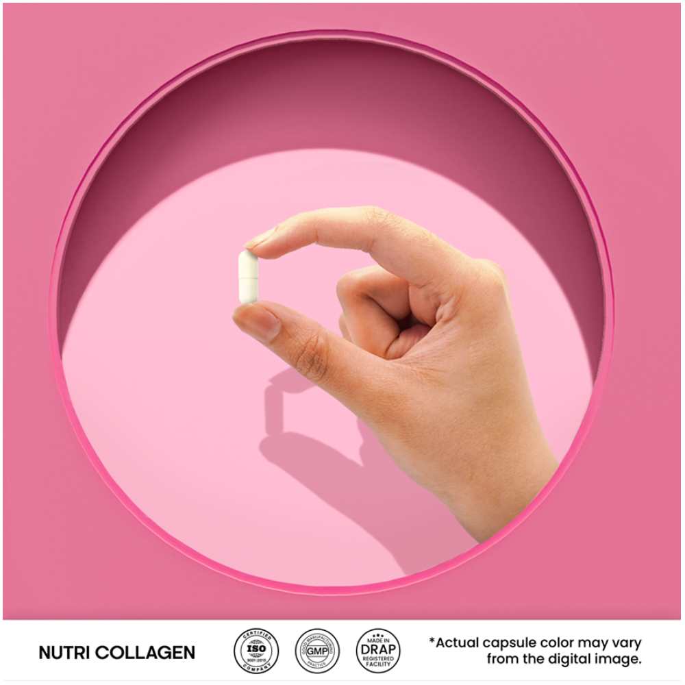 Nutrifactor Nutri Collagen – 60 Capsules | Type 1 & 3 Collagen for Beauty & Joint Health