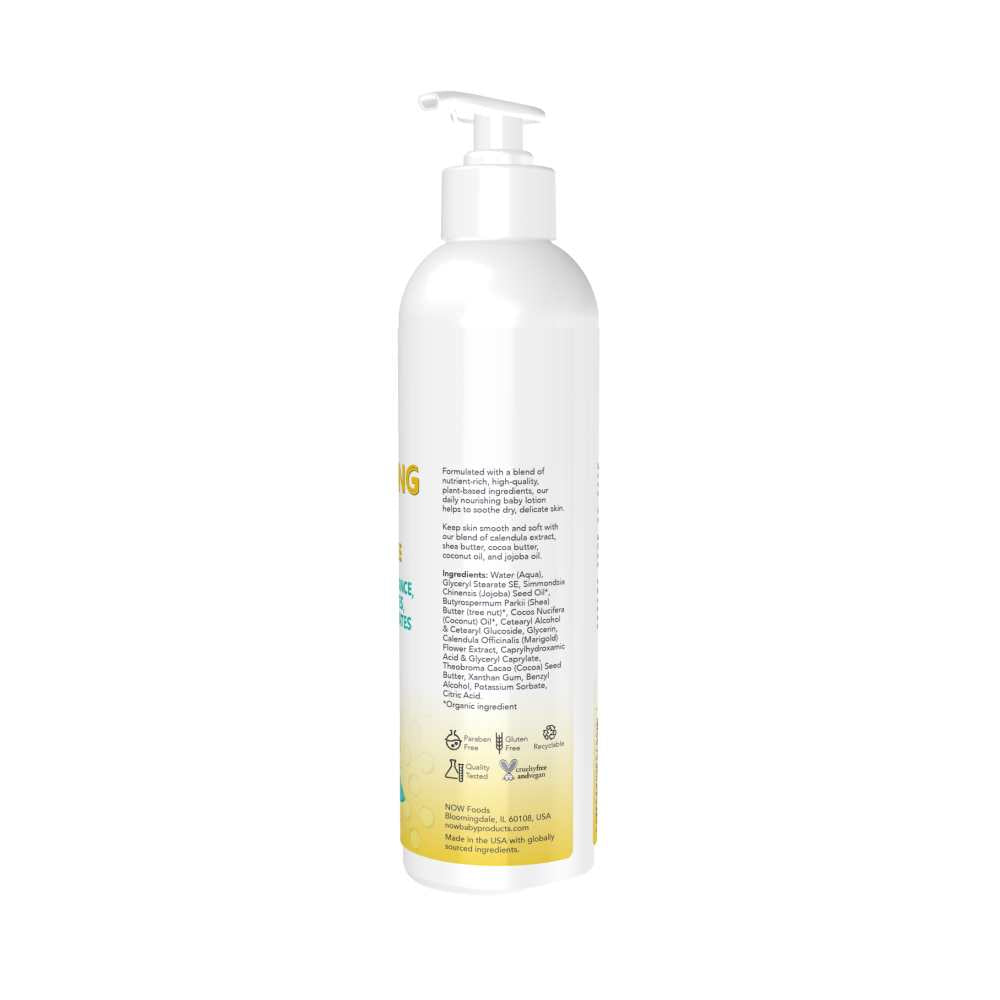 Now Foods Baby Nourishing Lotion – Fragrance Free – 8 Oz. (237 M L)