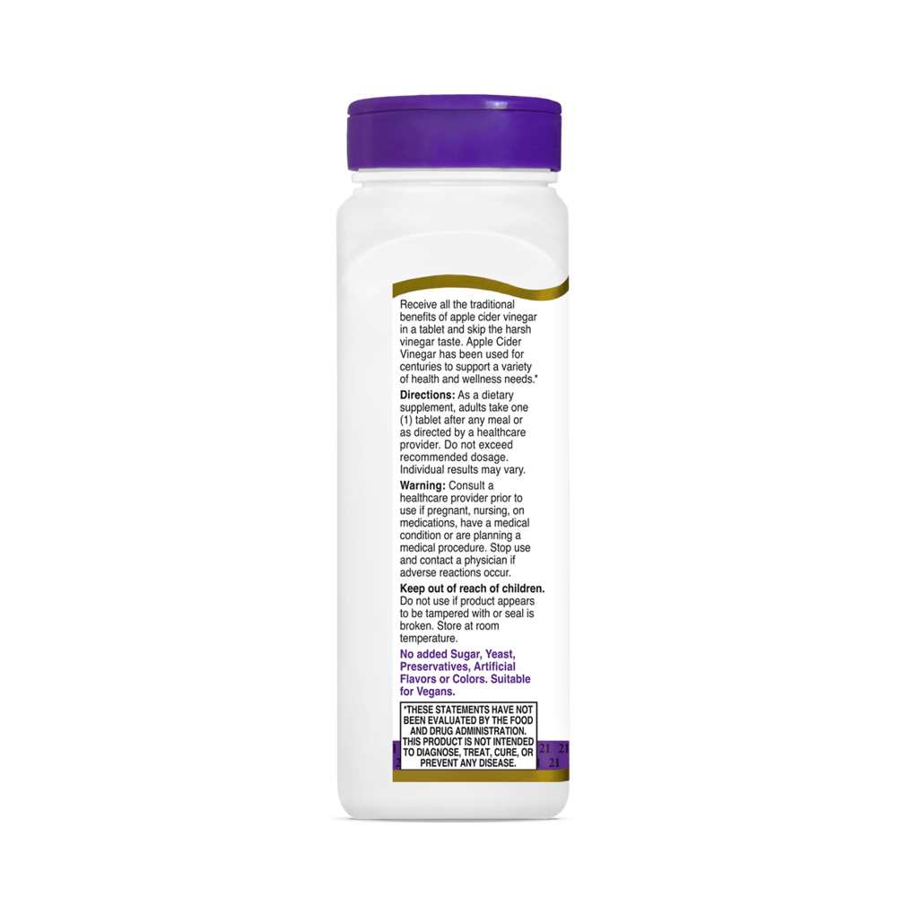 21st Century Apple Cider Vinegar 300 mg 250 Tablets