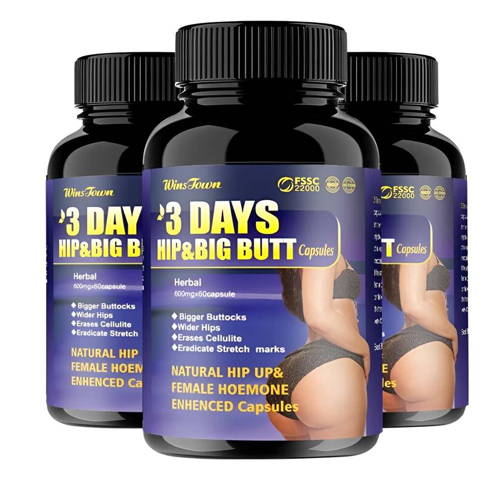 3 Days Butt-Up Capsules Usa Advanced Formula | Cellulite Prevention & Treatment | 60 Capsules
