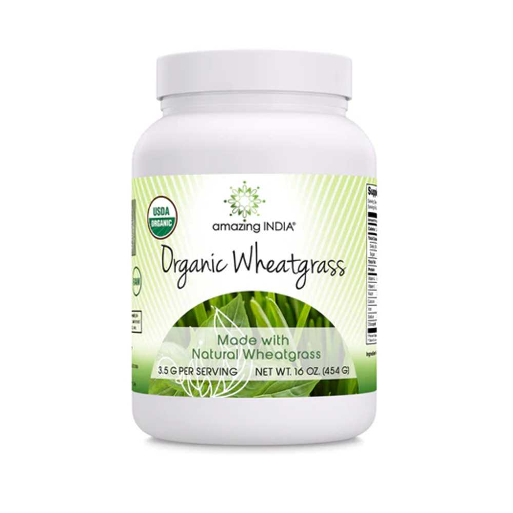 Amazing an Nutrition Amazing India Wheatgrass Usda Organic 16 Oz Powder