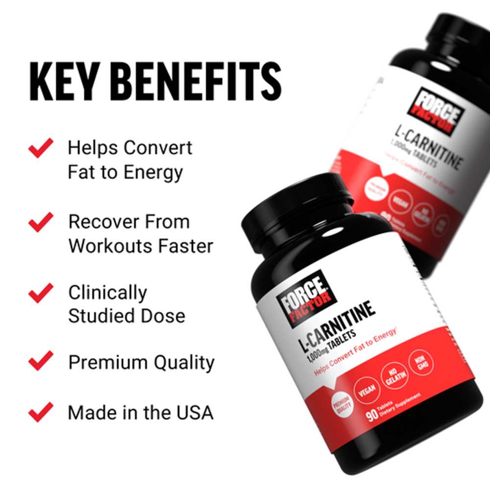 Force Factor L-Carnitine – 90 Tablets