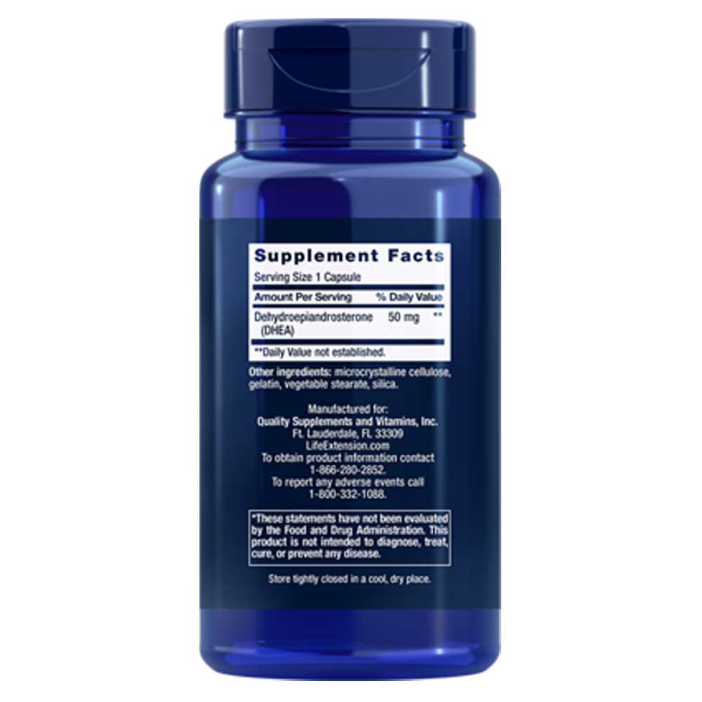 Life Extension Dhea Dehydroepiandrosterone 50 Mg – 60 Capsules