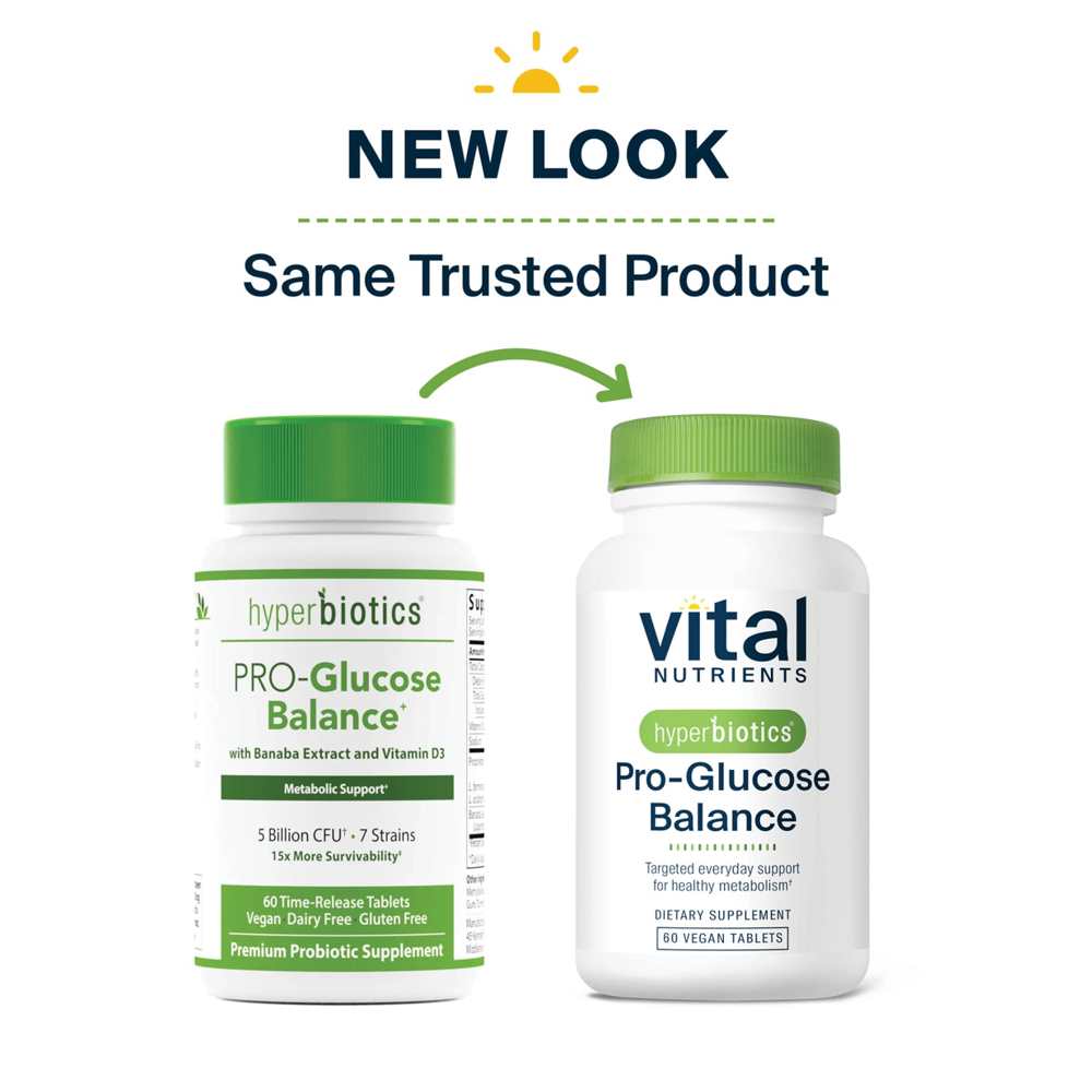 Vital Nutrients Hyperbiotics Pro-Glucose Balance Probiotic 60 Tabs
