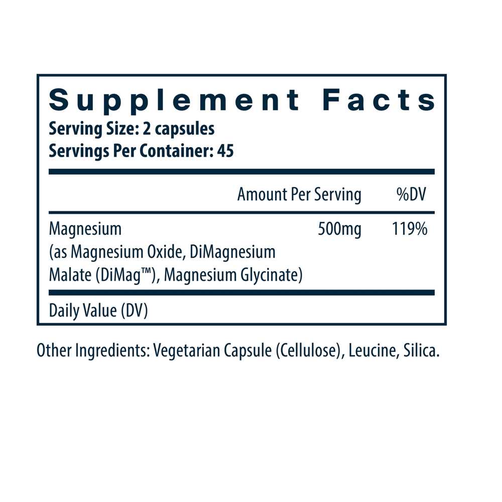 Vital Nutrients Triple Magnesium Complex 90 Caps