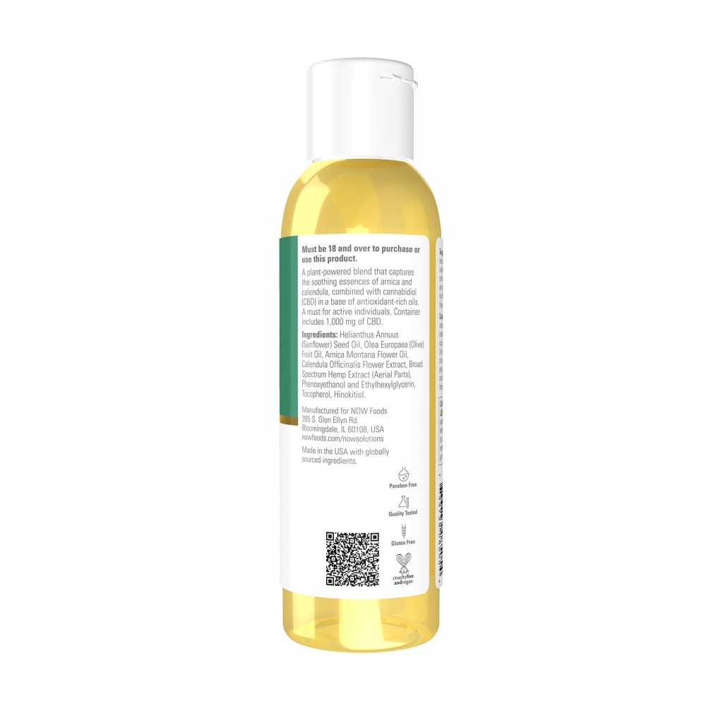 Now Foods Cbd Massage Oil – Broad-Spectrum Hemp Extract with Soothing Botanicals – Relaxing Body Oil – 118 M L