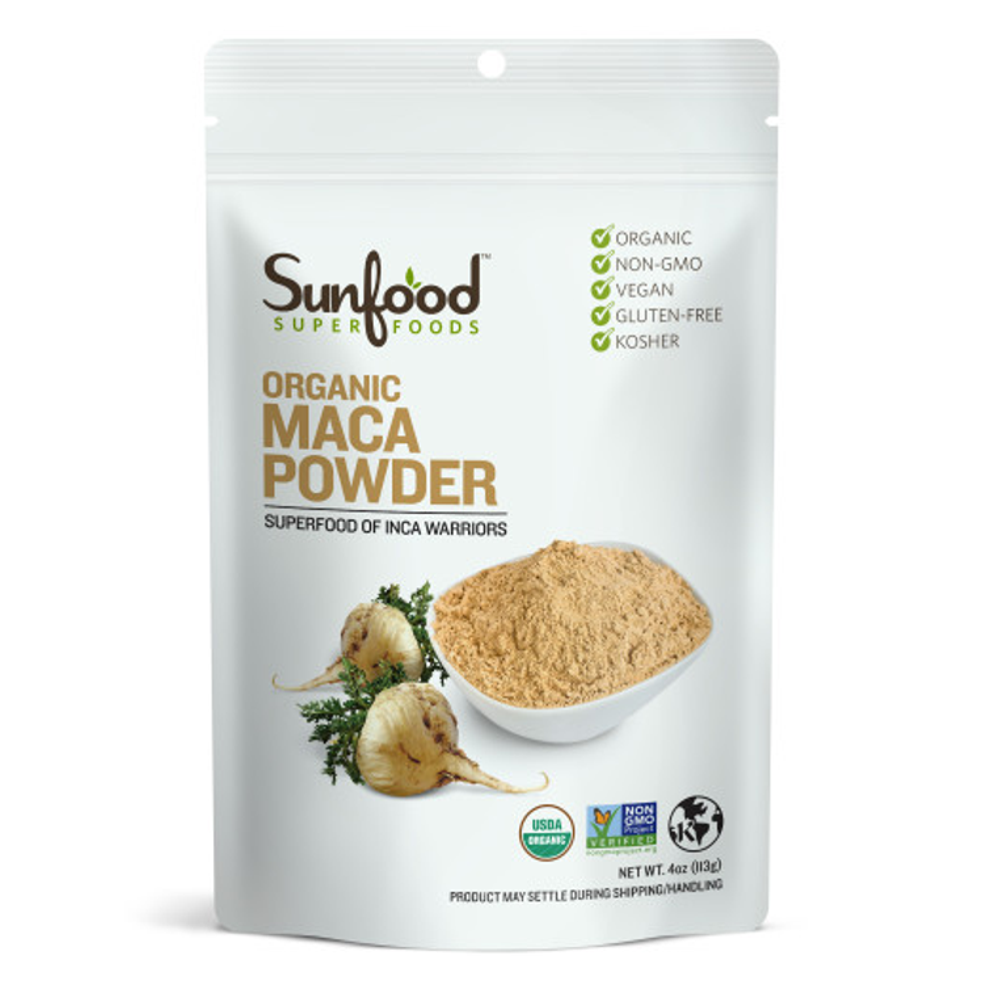 Sunfood Organic Maca Powder - Superfood of Inca Warriors | Non-GMO, Vegan & Gluten-Free