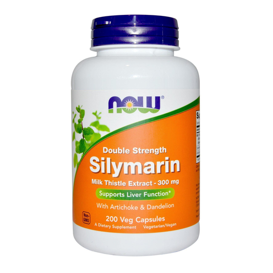 NOW Foods Silymarin 300mg - Milk Thistle Extract - 200 Veg Capsules