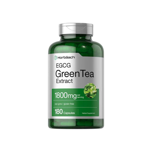 Horbäach Green Tea Extract 1800 Mg per Serving | 180 Capsules