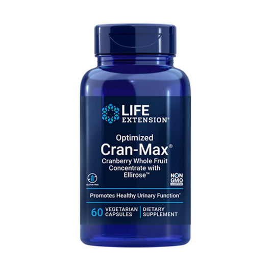 Life Extension Optimized Cran-Max® Cranberry Whole Fruit Concentrate with Ellirose™ 60 vegetarian capsule