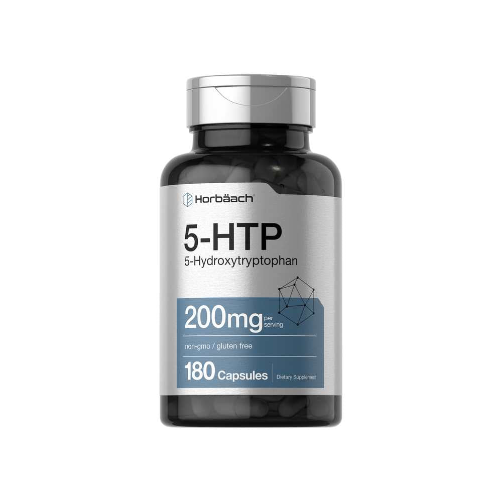 Horbäach 5-Htp 200mg per Serving | 180 Capsules