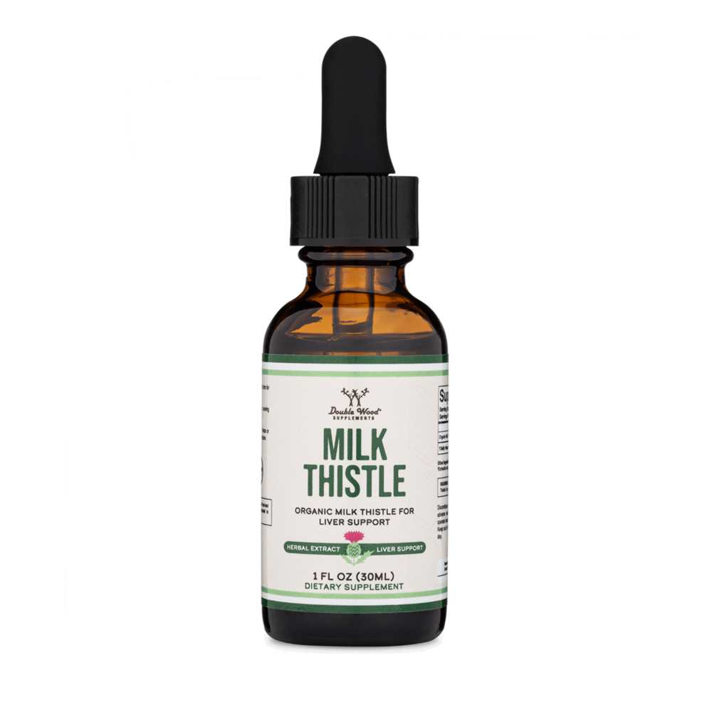 Double Wood Milk Thistle – Organic Liver Support Drops | 1 Fl Oz (30 M L)