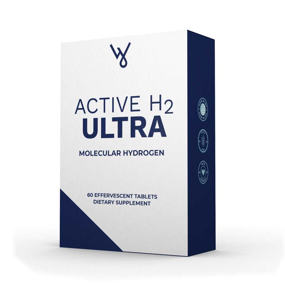 Active H2 Ultra by Water and Wellness – Molecular Hydrogen Tablets | 30 Count | Effervescent Antioxidant Support