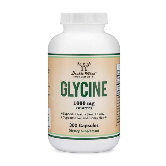 Double Wood Glycine – 1000 Mg per Serving – 300 Capsules
