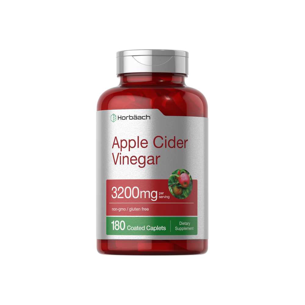Horbäach Apple Cider Vinegar 3200mg per Serving | 180 Tablets