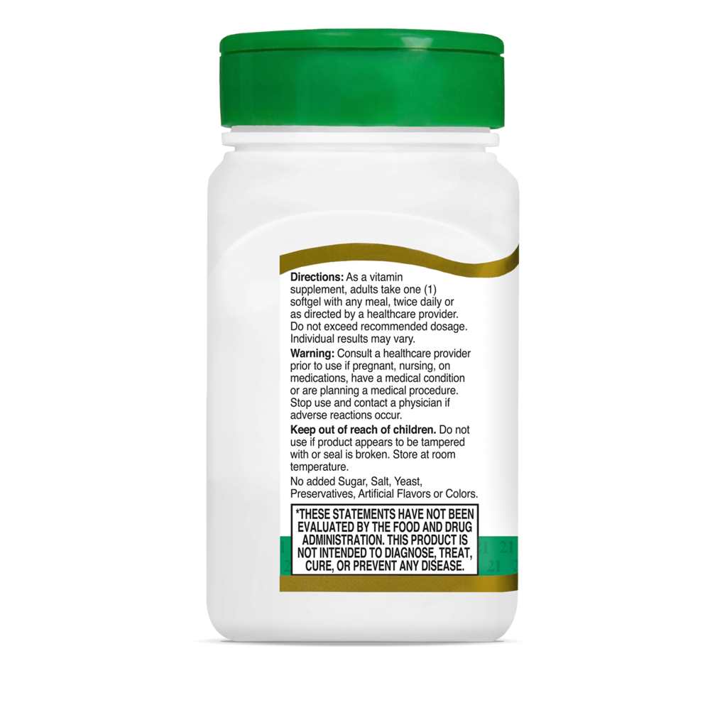 21st Century Natural Vitamin E 268 mg (400 IU) 110 Softgels