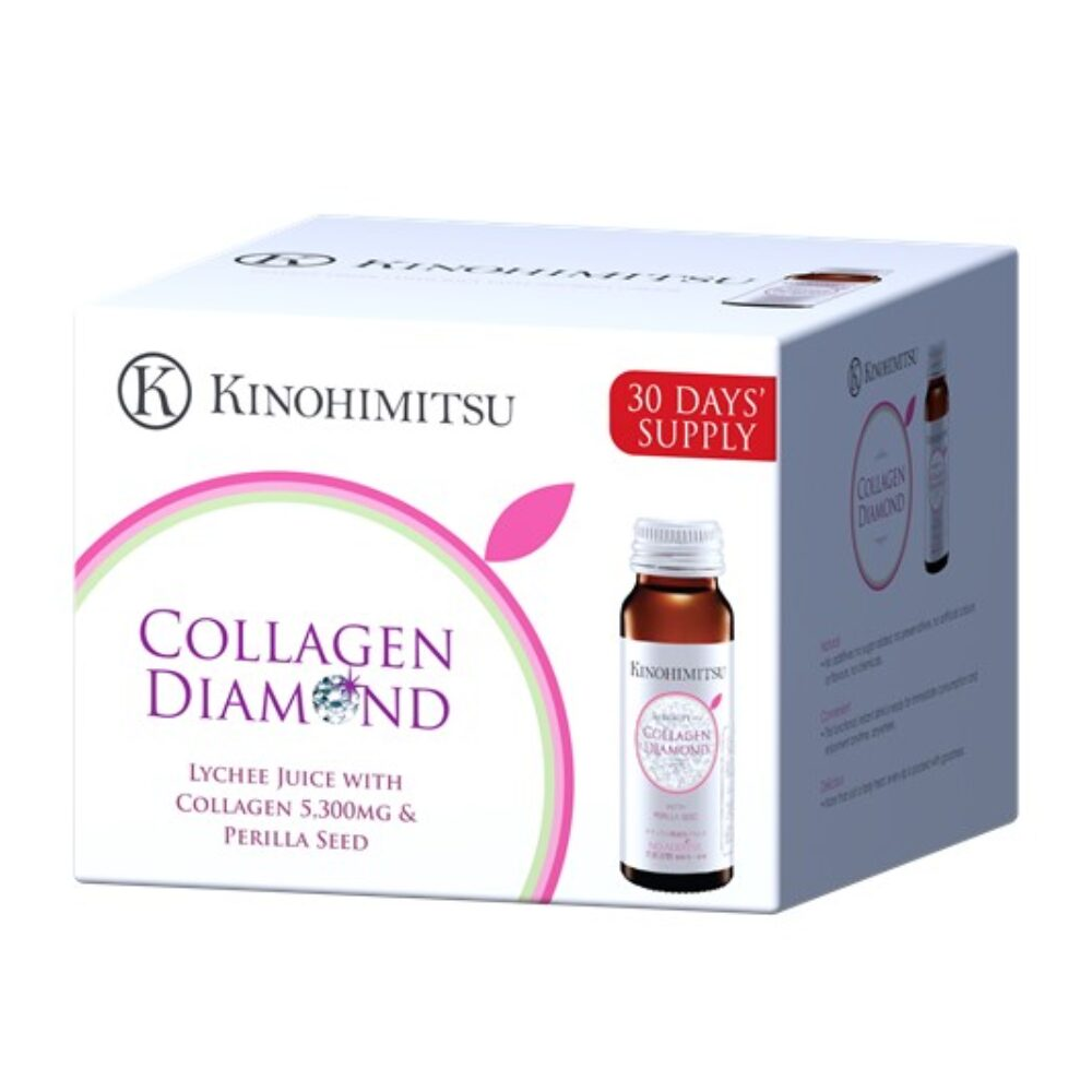 Kinohimitsu Collagen Diamond 5300mg – Lychee Juice with Perilla Seed (30 Days Supply)