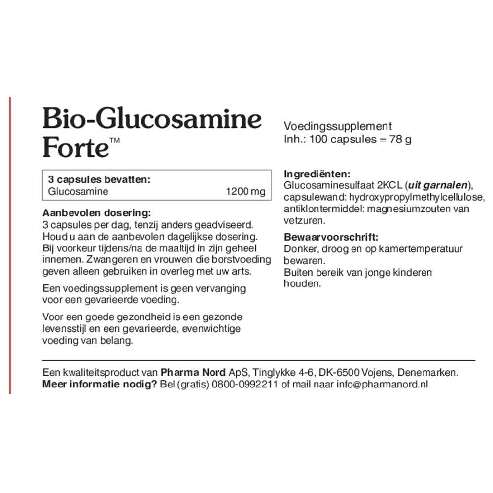 Bio-Glucosamine Forte™ – 1200 Mg Glucosamine, 100 Caps