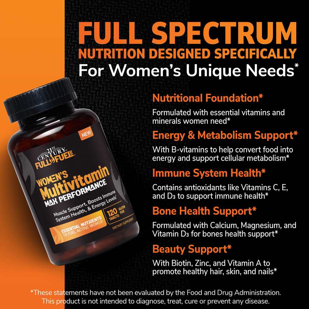 21st Century Full Fuel™ 365 Women's Multivitamin Max Performance 120 Tabs