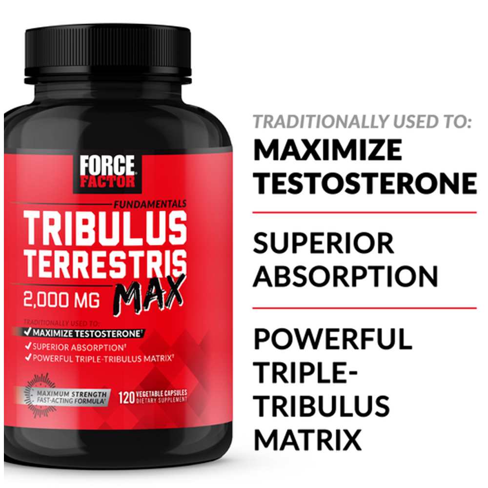 Force Factor Tribulus Terrestris Max – 120 Capsules
