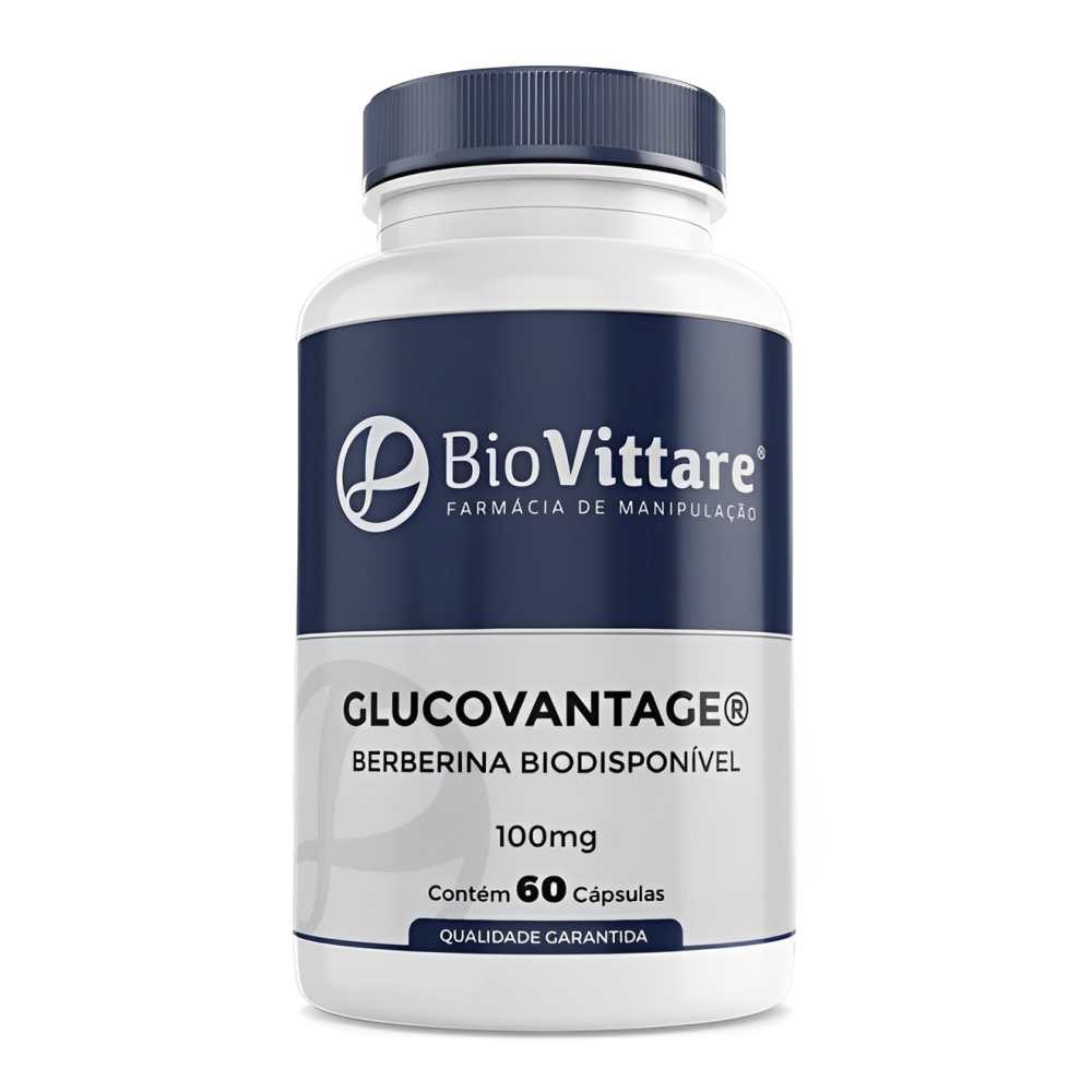 Bio Vittare GlucoVantage Berberina Biodisponível 100mg – 60 Cápsulas