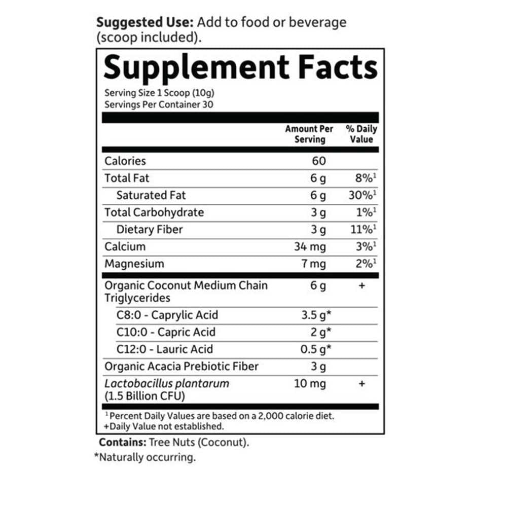 Garden of Life Dr. Formulated Keto Organic Mct 10.58oz (300g) Powder