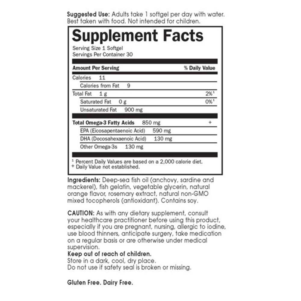 Garden of Life Minami Omega-3 Orange 30 Softgels