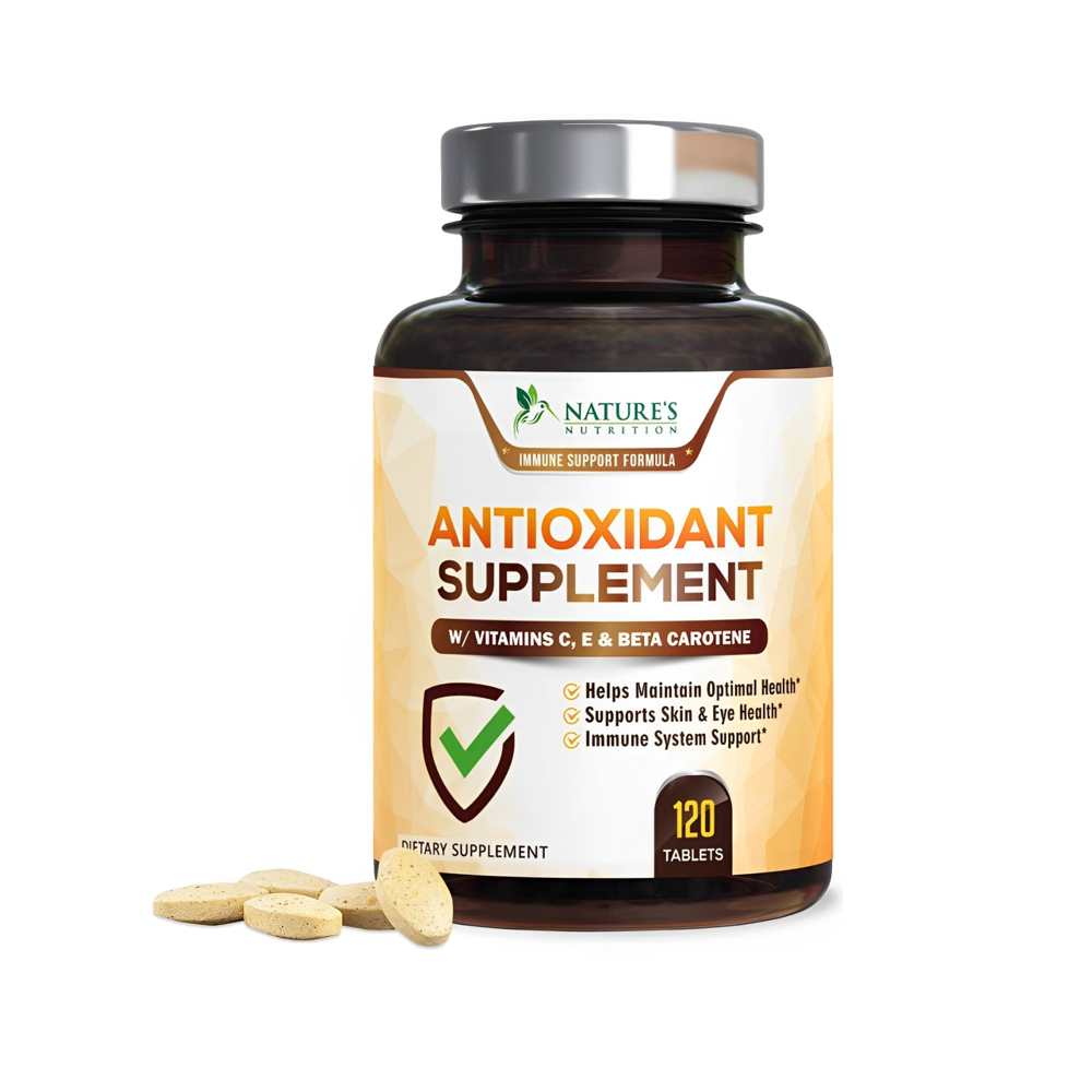 Nature's Nutrition Antioxidant Supplement Immune Support Formula 120 Capsules