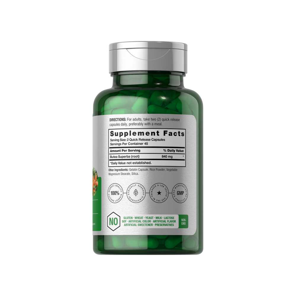 Horbäach Butea Superba Root 840mg per Serving | 90 Capsules