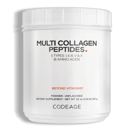 Codeage Multi Collagen Peptides Powder - 5 Types I, II, III, V & X - Unflavored - 567g