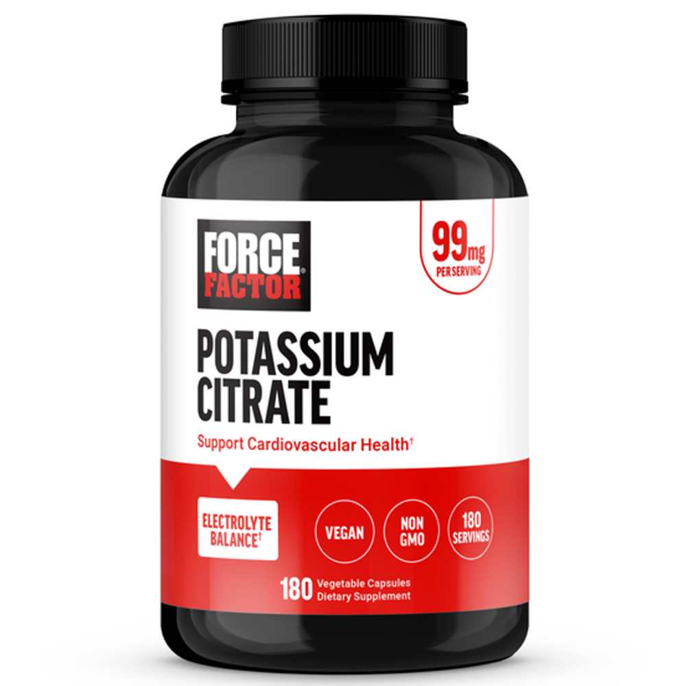Force Factor Potassium Citrate – 180 Capsules