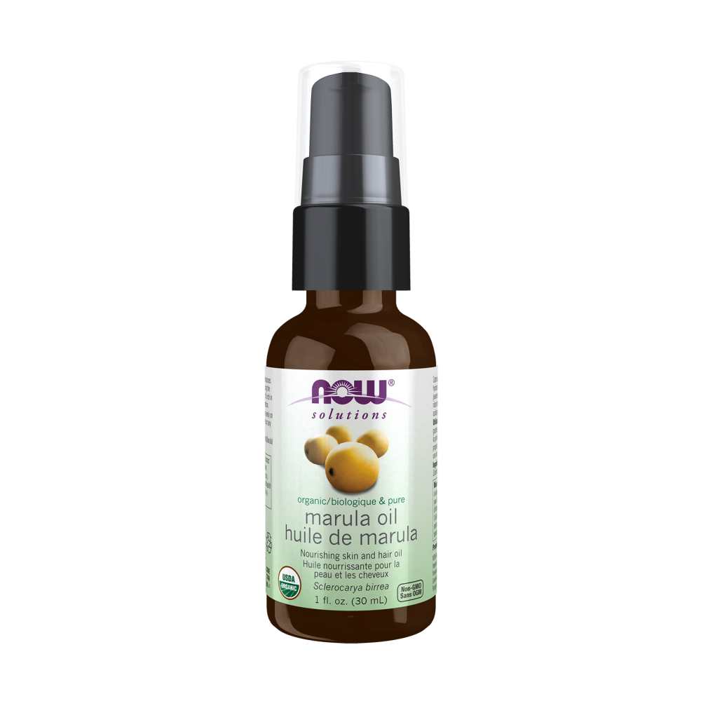 Now Foods Marula Oil – 100% Pure & Certified Organic – Antioxidant-Rich Skin & Hair Oil – 30 M L
