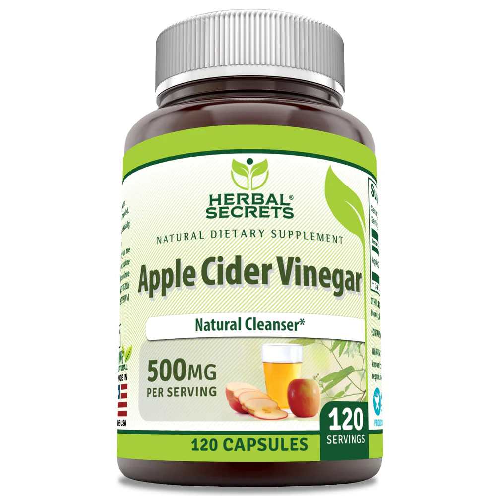 Herbal Secrets Apple Cider Vinegar 500 Mg 120 Capsules