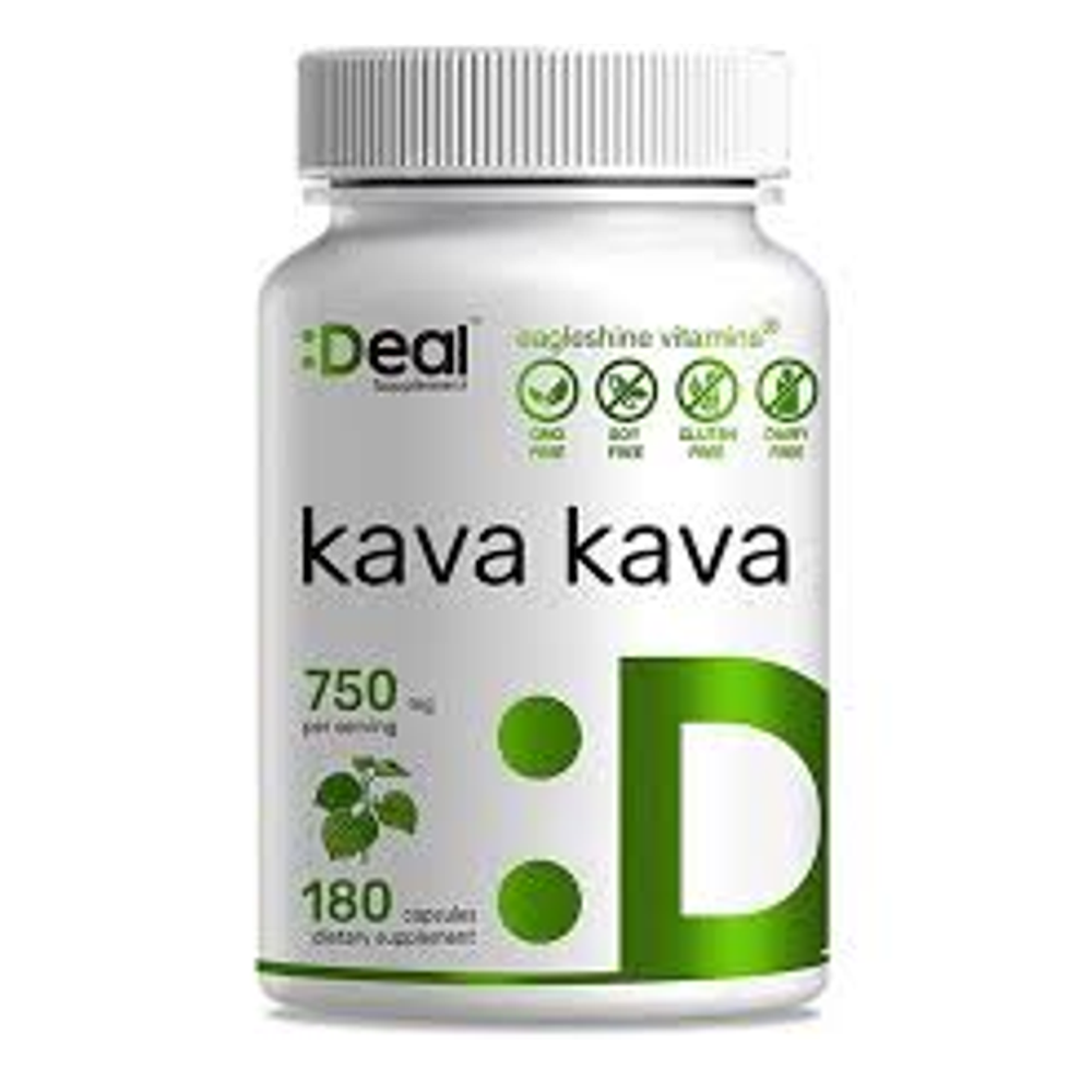 Kava Kava Capsules - 750mg Per Serving By Deal Supplements | 180 Capsules