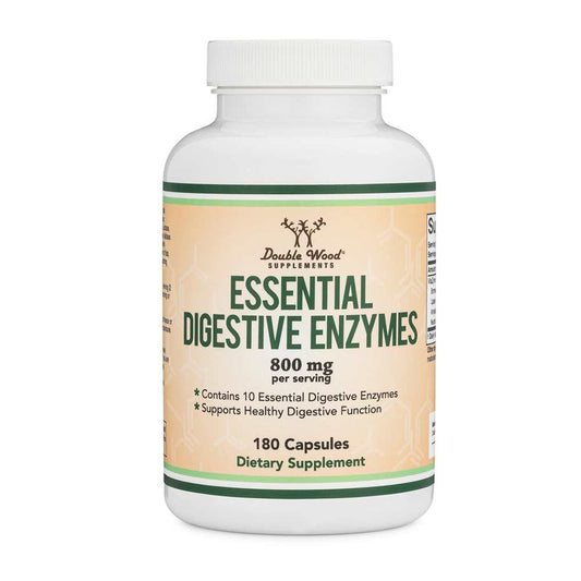 Double Wood Essential Digestive Enzymes – 800 Mg – 180 Capsules