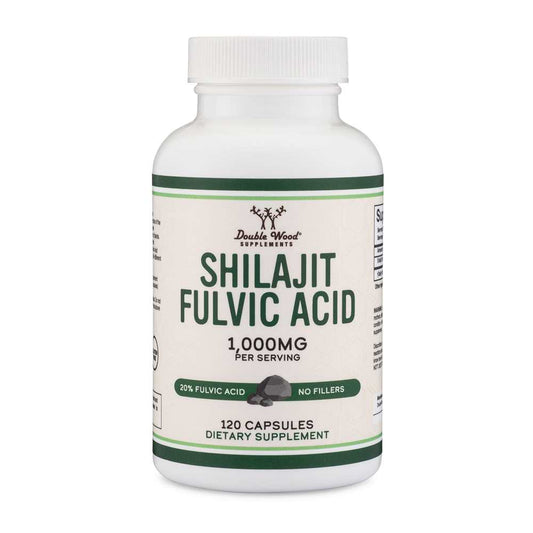 Double Wood Shilajit 1000 Mg – Fulvic Acid Rich, No Fillers, 120 Capsules