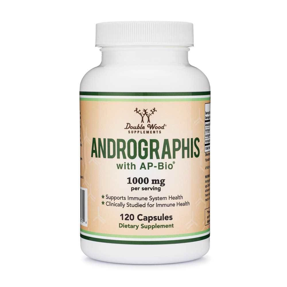 Double Wood Andrographis – 1000mg with Ap-Bio® for Immune Health | 120 Capsules