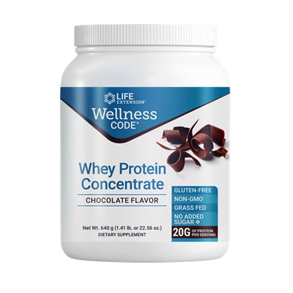 Life Extension Wellness Code® Whey Protein Concentrate (chocolate) 640g