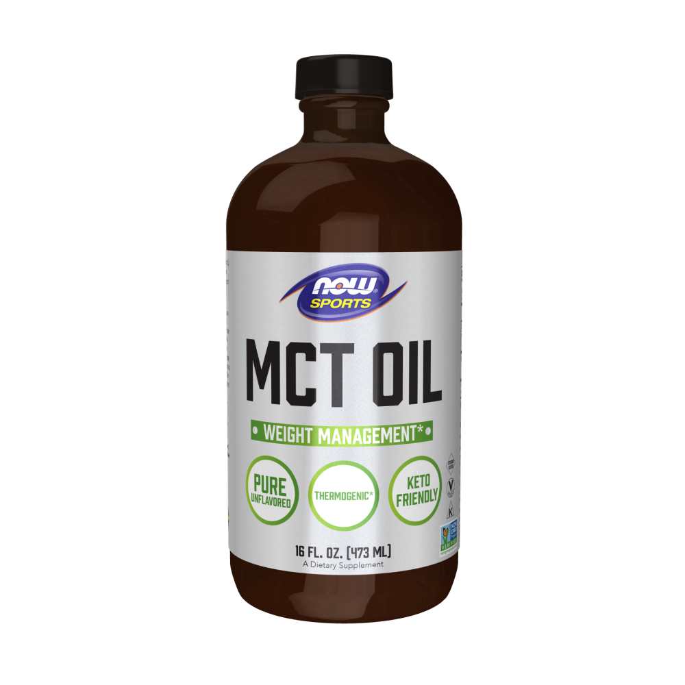 Now Sports Mct Oil Liquid – Glass Bottle – 473ml