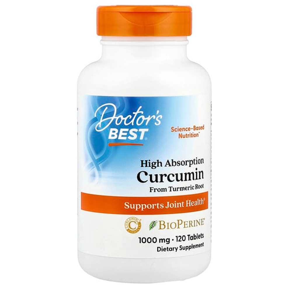 Doctor's Best High Absorption Curcumin, 1,000 Mg, 120 Tablets