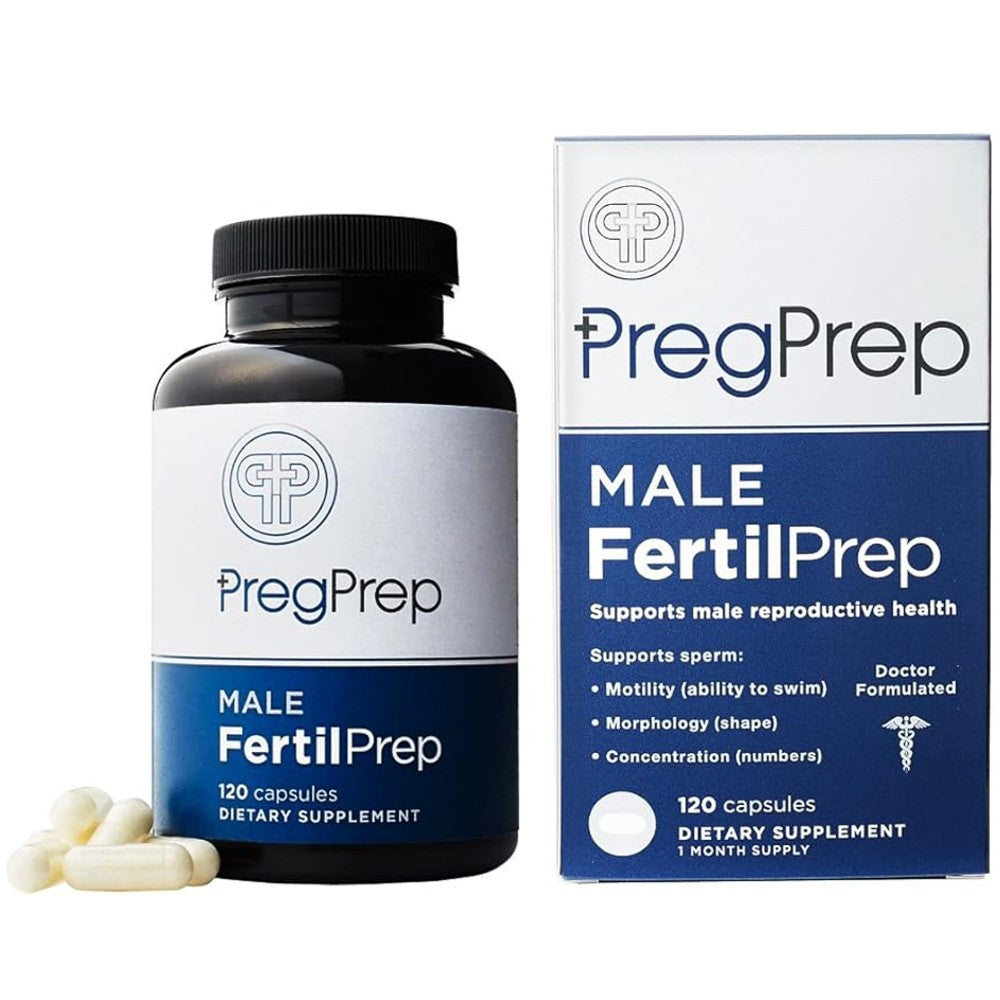PregPrep Male FertilPrep — Sperm Health, Motility, Morphology & Concentration (120 Capsules)