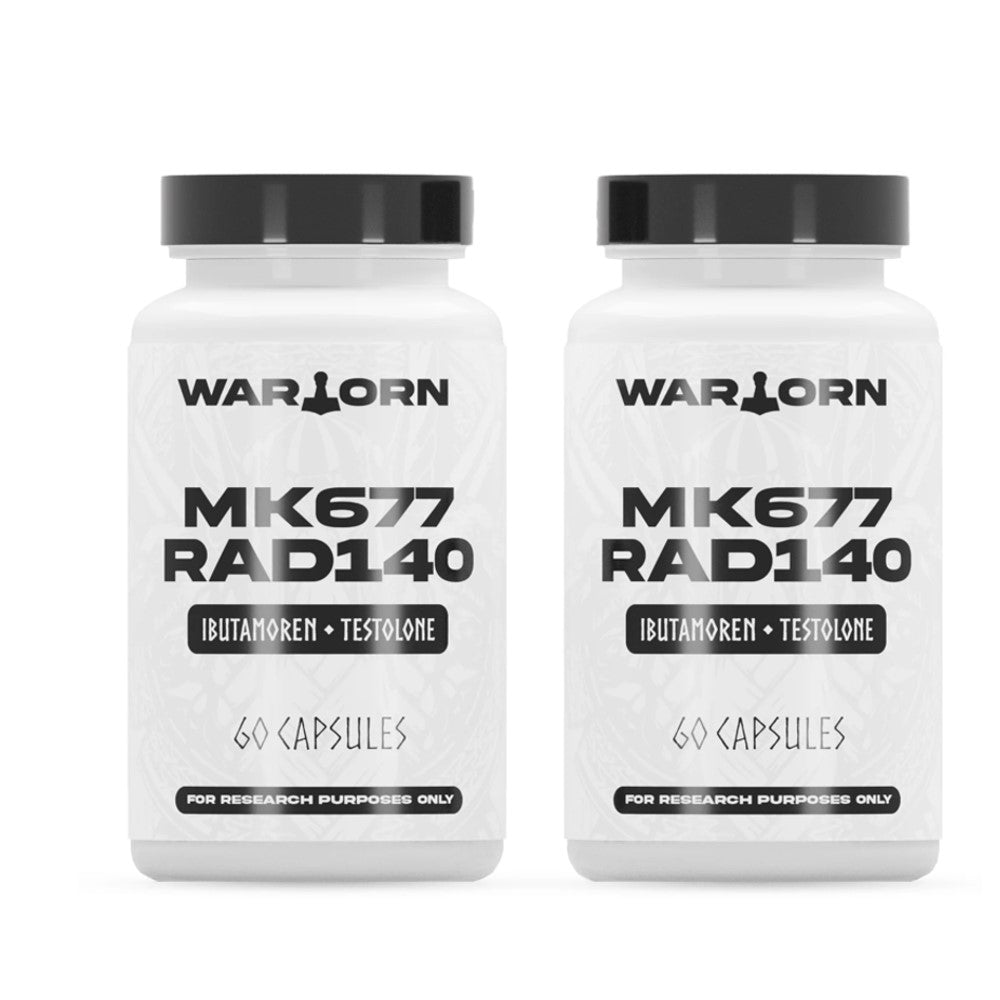 WARLORN MK-677 & RAD-140 – Ibutamoren & Testolone Blend | 60 Capsules