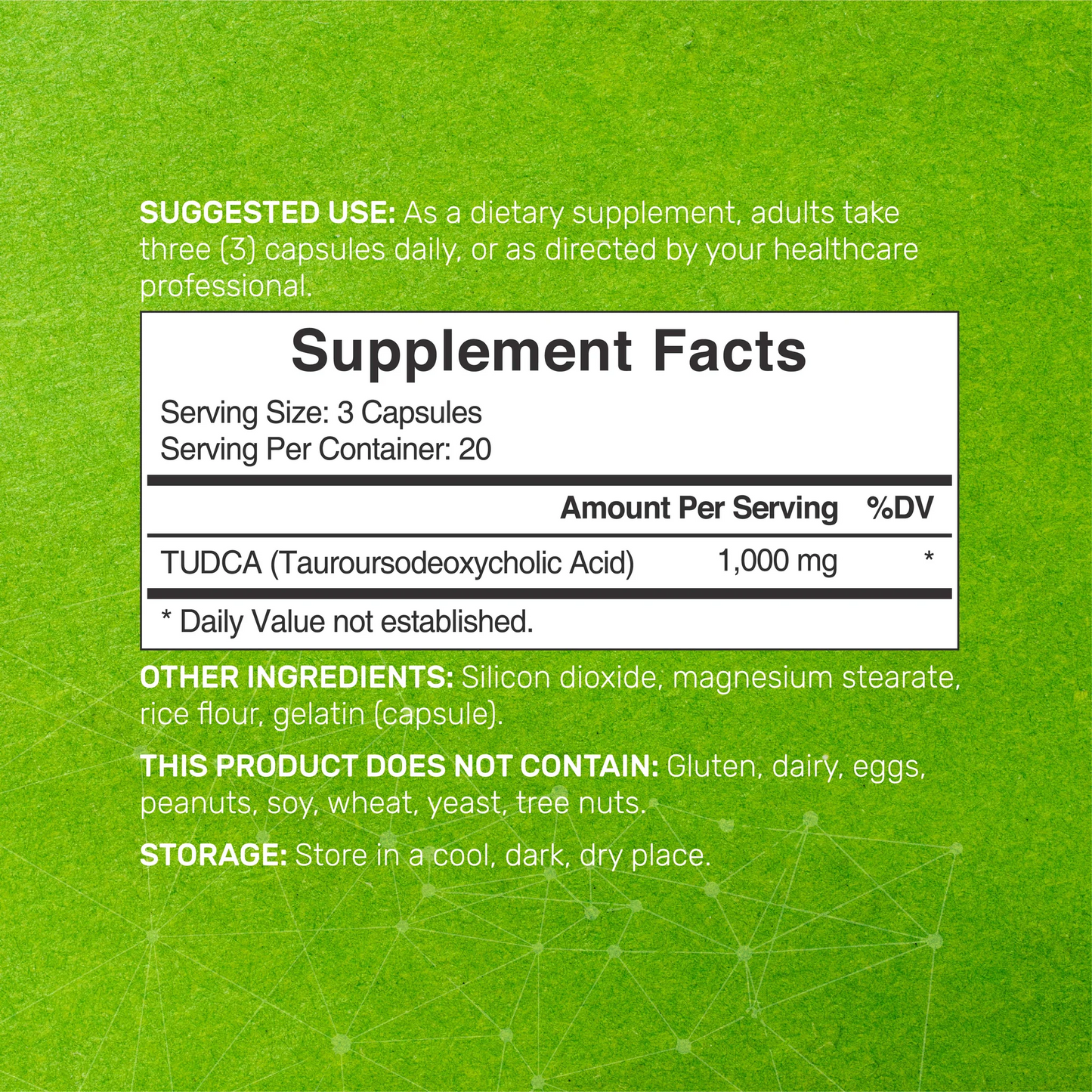 Deal Supplement TUDCA 1000mg, 60 Capsules