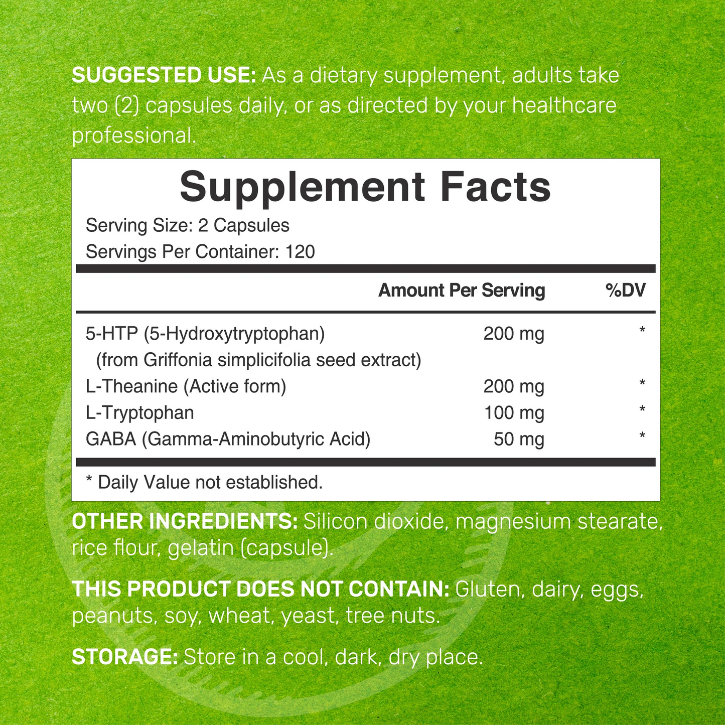 Deal Supplement 5-HTP 200mg Per Serving, 240 Capsules