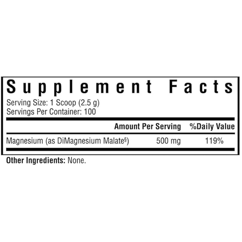 Seeking Health Magnesium Malate Powder 500mg – High-Absorption Supplement