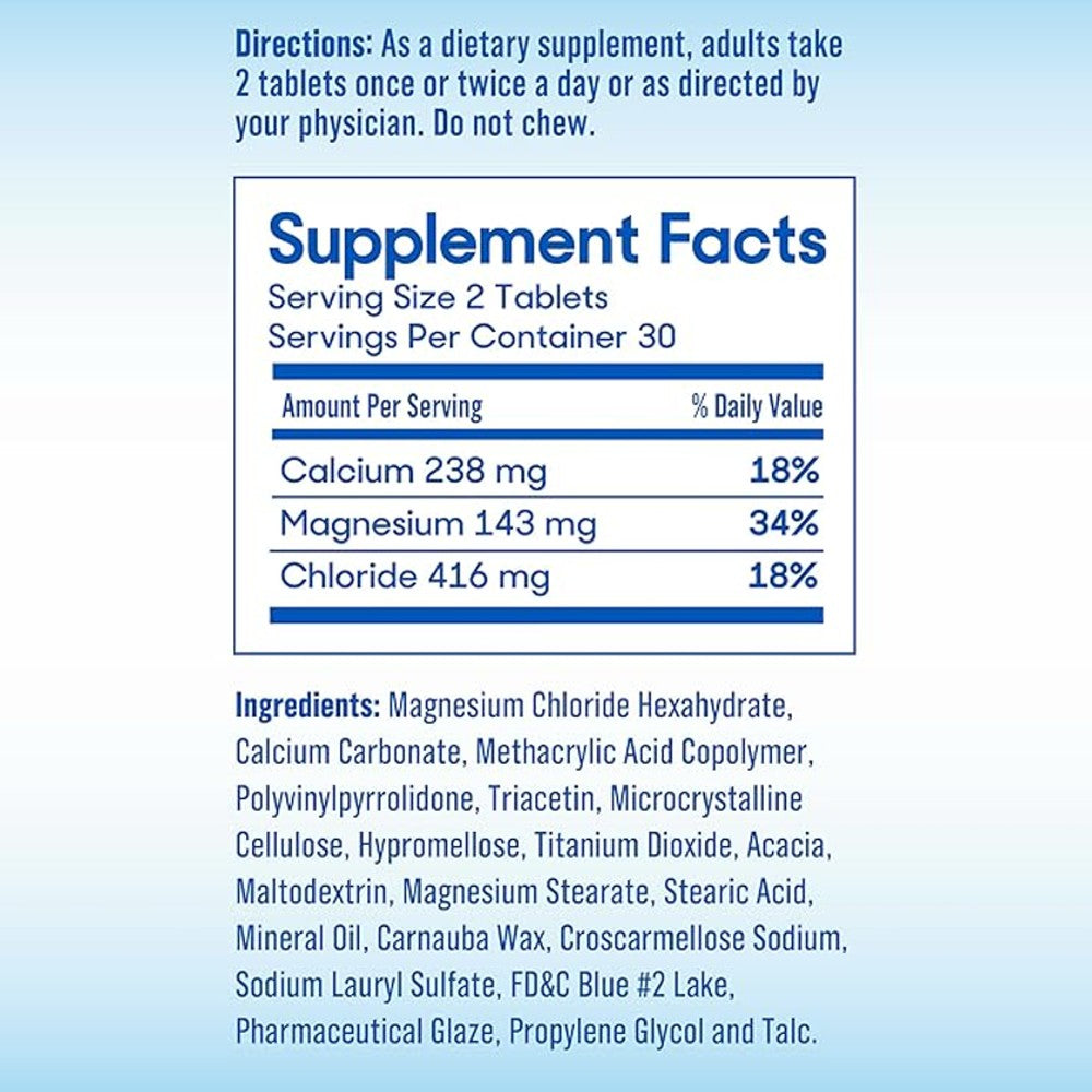 SlowMag Mg Muscle + Heart Support – Magnesium Chloride + Calcium