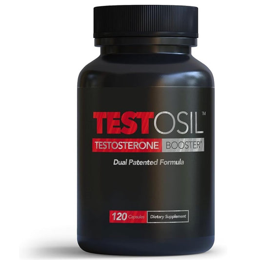 Testosil Testosterone Booster – Dual Patented Strength (Testosterone Enhancer)