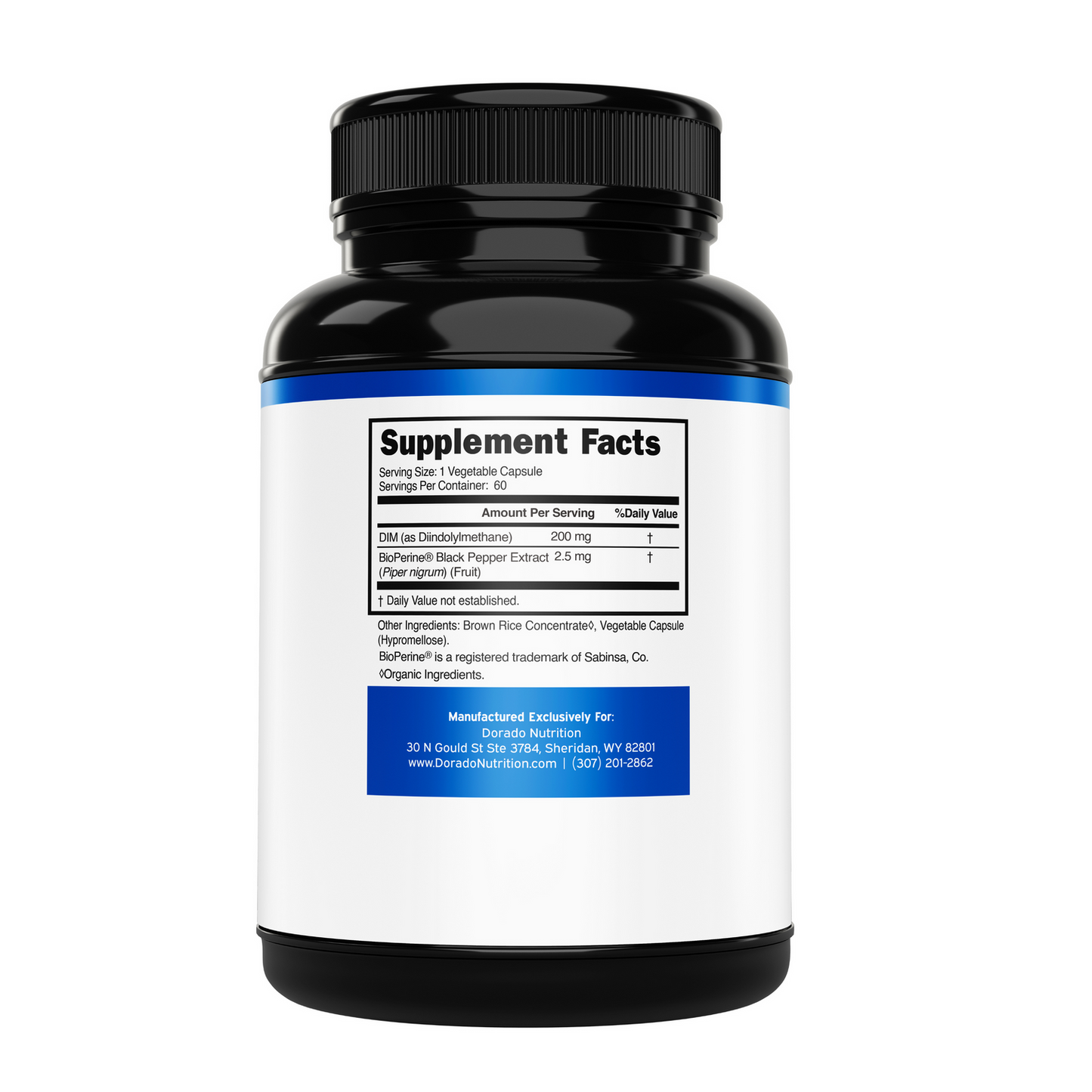 Dorado Nutrition Dim Diindolylmethane Supplement 60 Capsules