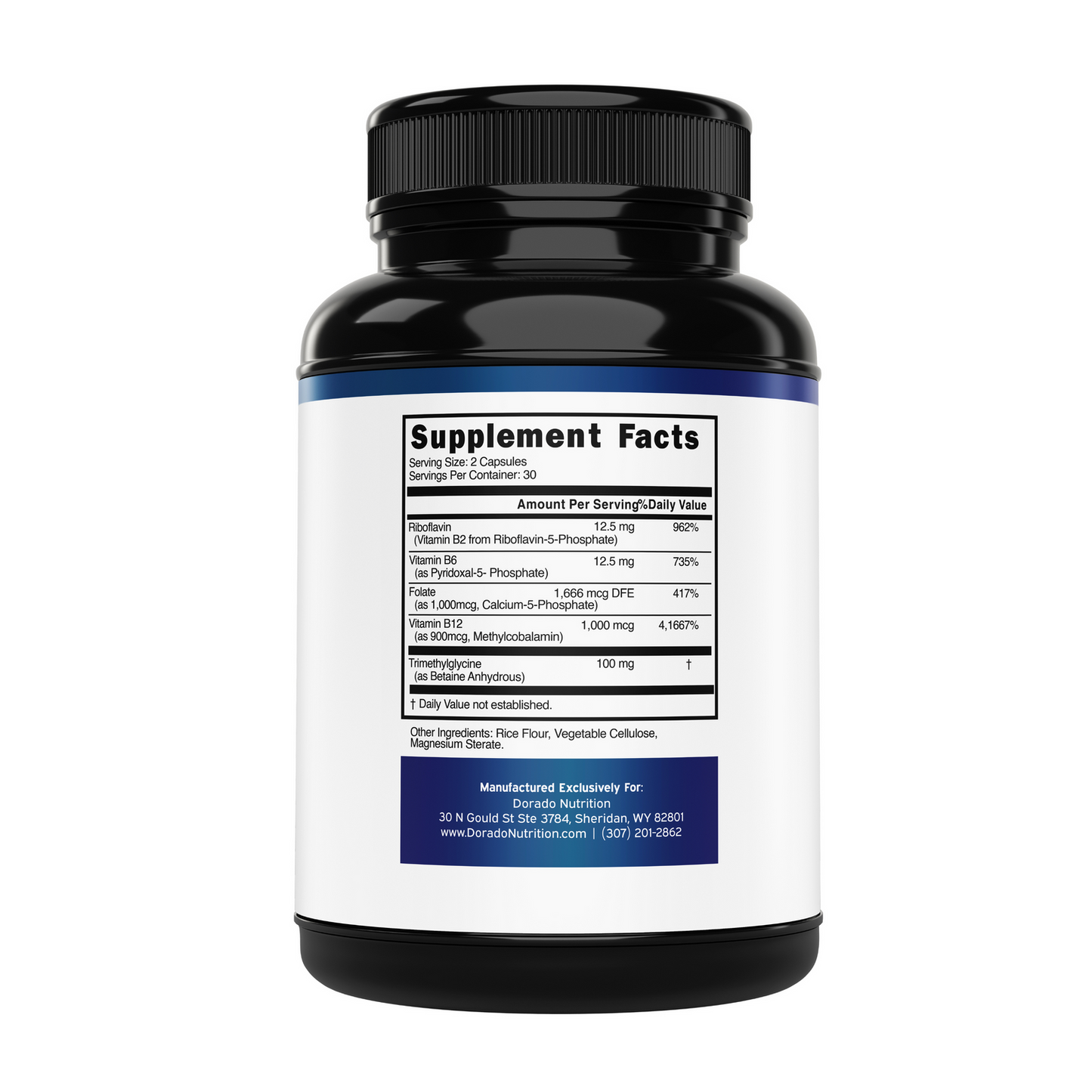 Dorado Nutrition Methylated Multivitamin Supplement for Women & Men 60 Caps