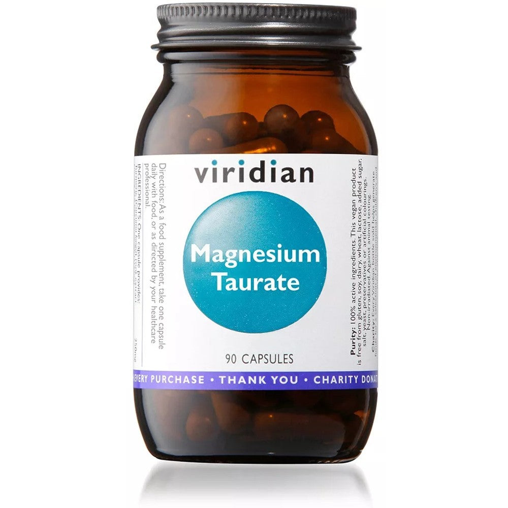Viridian Magnesium Taurate 90 Capsules – Heart & Nerve Support Formula